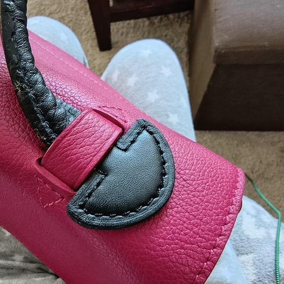 Louis Vuitton Raspberry Lockme Leather Shoulder Bag W/COA - Picture 5 of 15